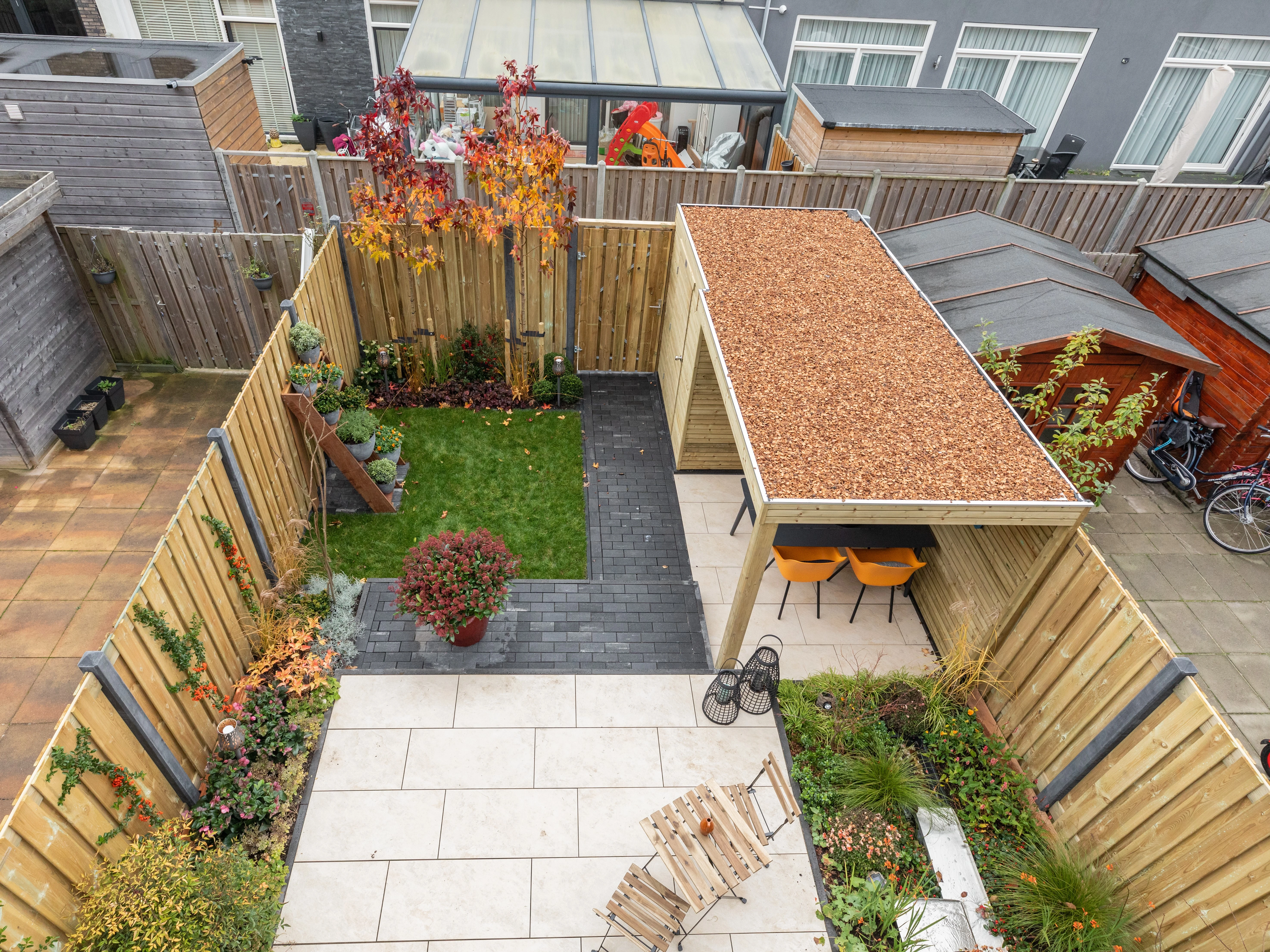 Grenen Schutting 21-Planks Geschaafd Groen Geïmpregneerd 180 x 180 cm - Afbeelding 5